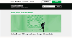 Desktop Screenshot of consumersunion.org
